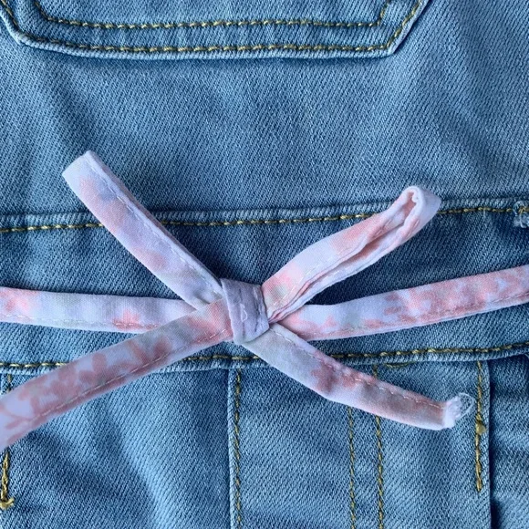 For All Mankind girls Denim short outfit Size 24 Months - Picture 3 of 7